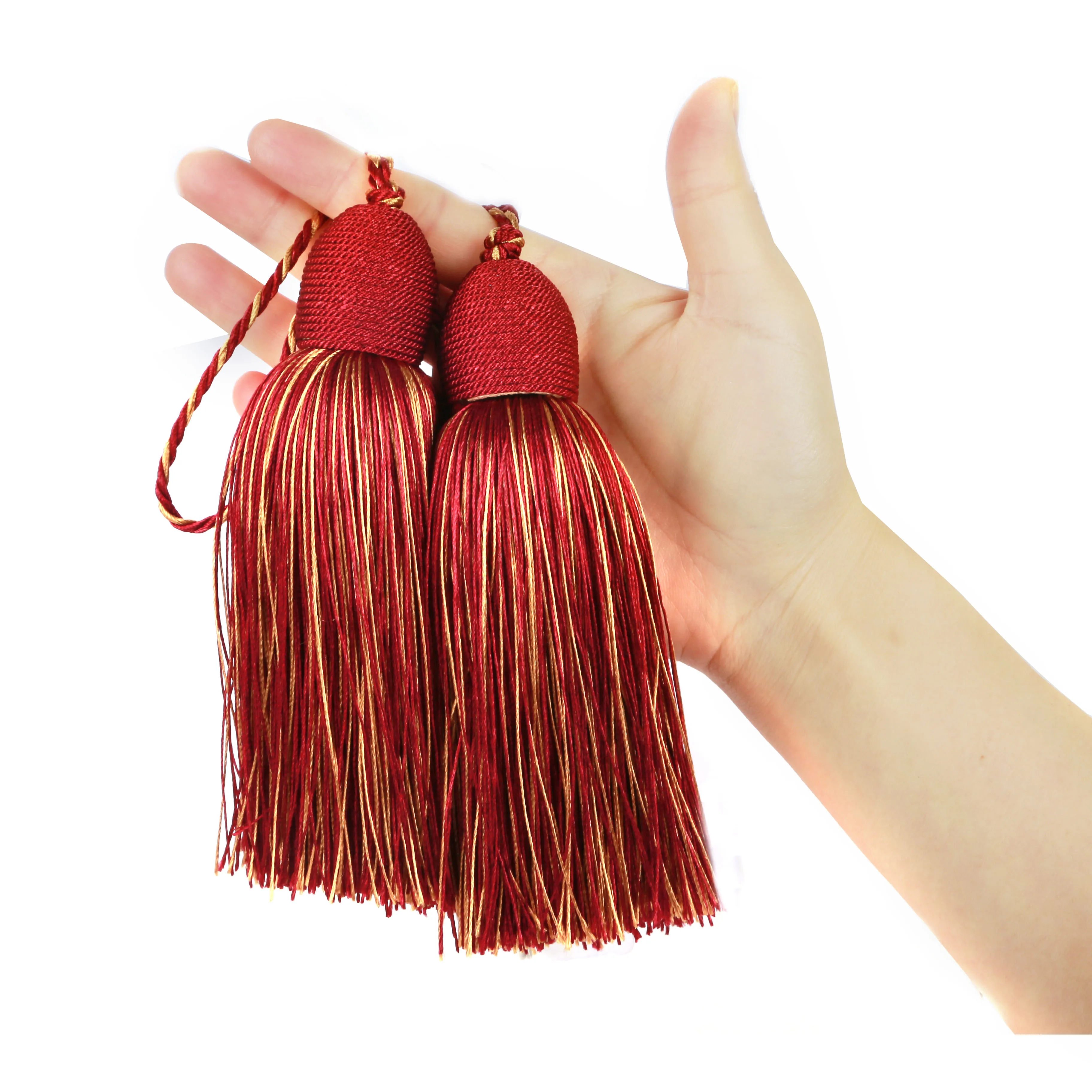 1PC Fringe Trim 28cm Handgemachte Quasten Schlüssel Zubehör für Schmuck DIY Tasche Ohrringe Machen Zu Hause Wohnzimmer Dekorative – Detail 10