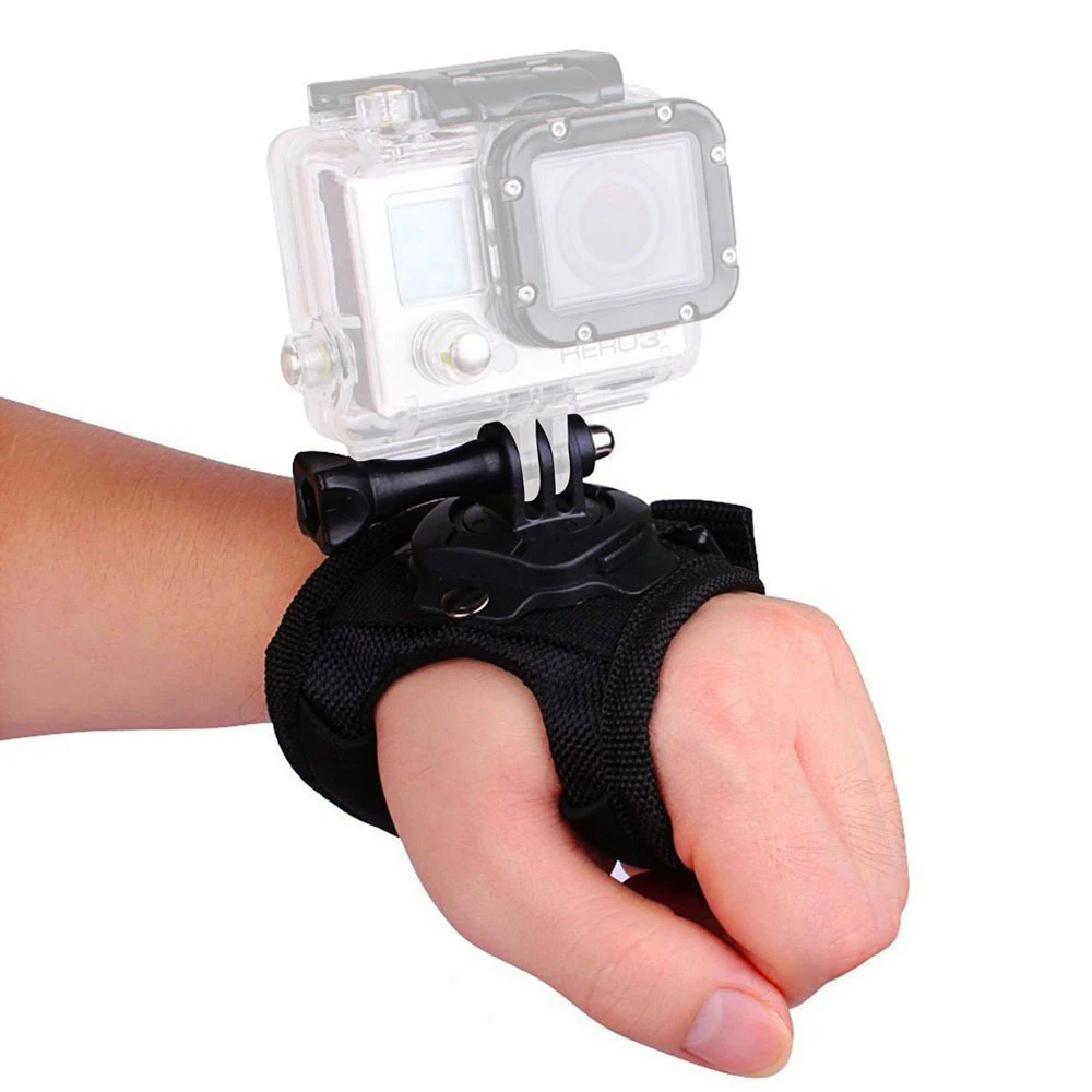 

360 Degrees Wrist Band Arm Strap Belt Tripod Mount for GoPro Hero 8/7/6/5/4/3+/2 Camera Fist Adapter Band for Go Pro Accessories