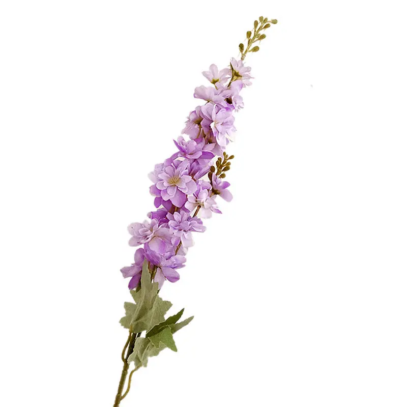 2 포크 인공 몰려 들고 Delphinium 꽃 웨딩 홈 장식 가구 꽃 웨딩 장식 히아신스 꽃