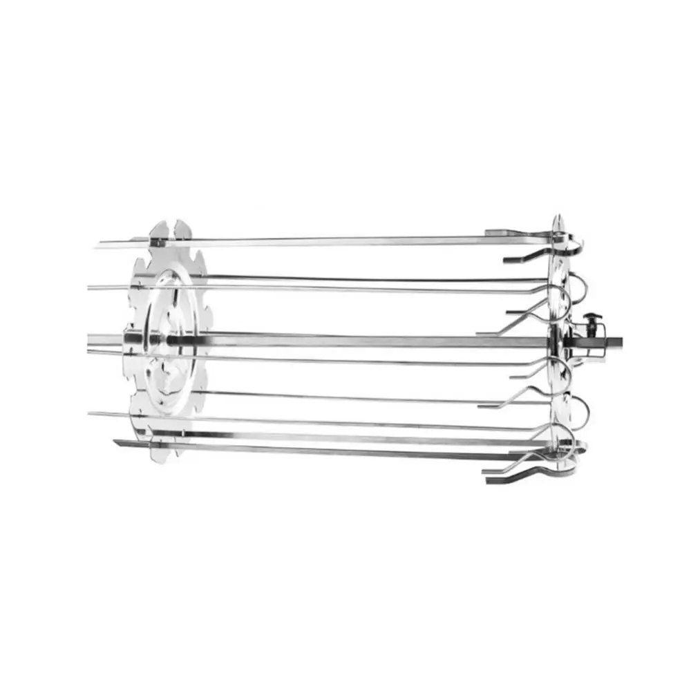 Stainless Steel Rotating Grill Skewers BBQ Grill Cage Barbecue Air Fryer Lamb Skewers Electric Oven Accessories barbecue skewers bbq grilling accessories