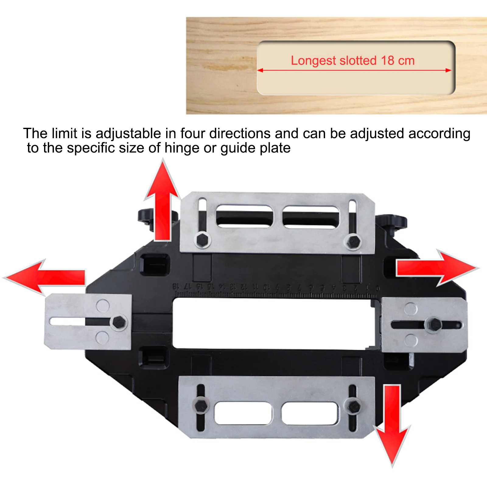 Hinge Installation Puncher Wooden Door Hinge Slotting Locator Trimming Knife Slotting Machine Fixing Woodworking Tools