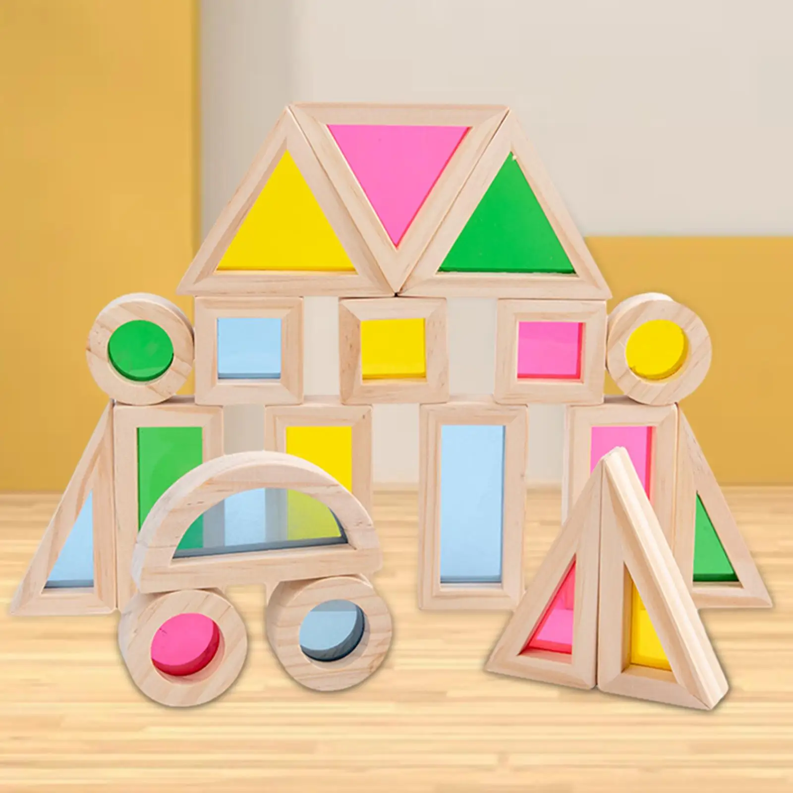 

24 Pieces Stacking Blocks Preschool Fine Motor Skills Valentines Day Gifts