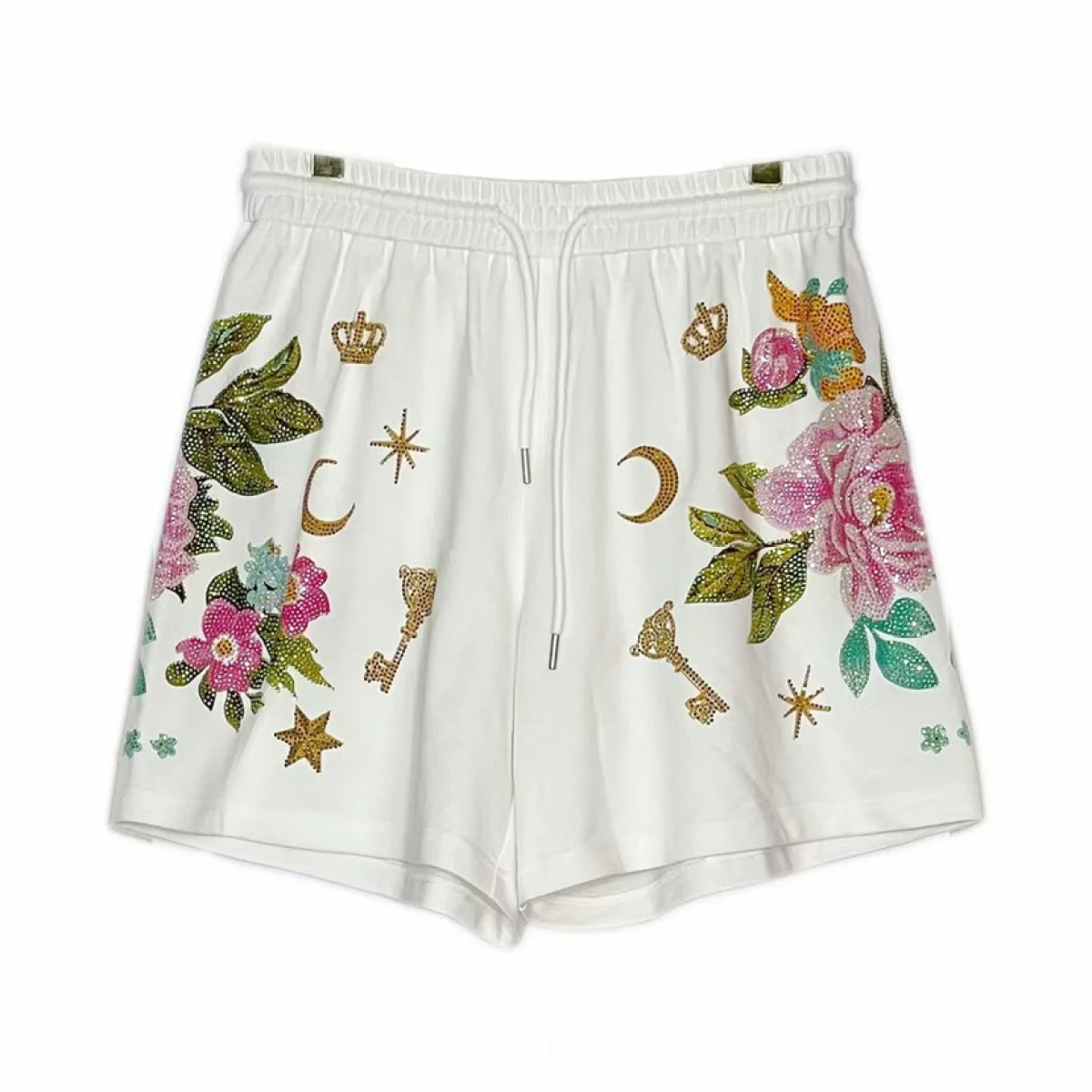 4XL Large Size 150KG Summer Women High Waist Luxury Button