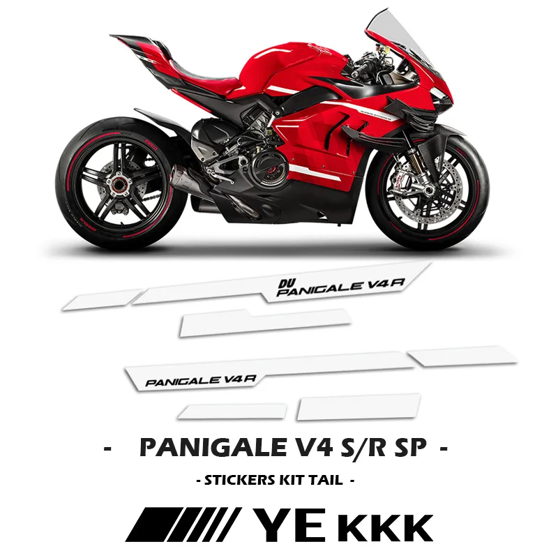 

For DUCATI PANIGALE V4 V4S V4R V4SP Side Fairing Decal Sticker Line Customization DK LOGO Superleggera V4R