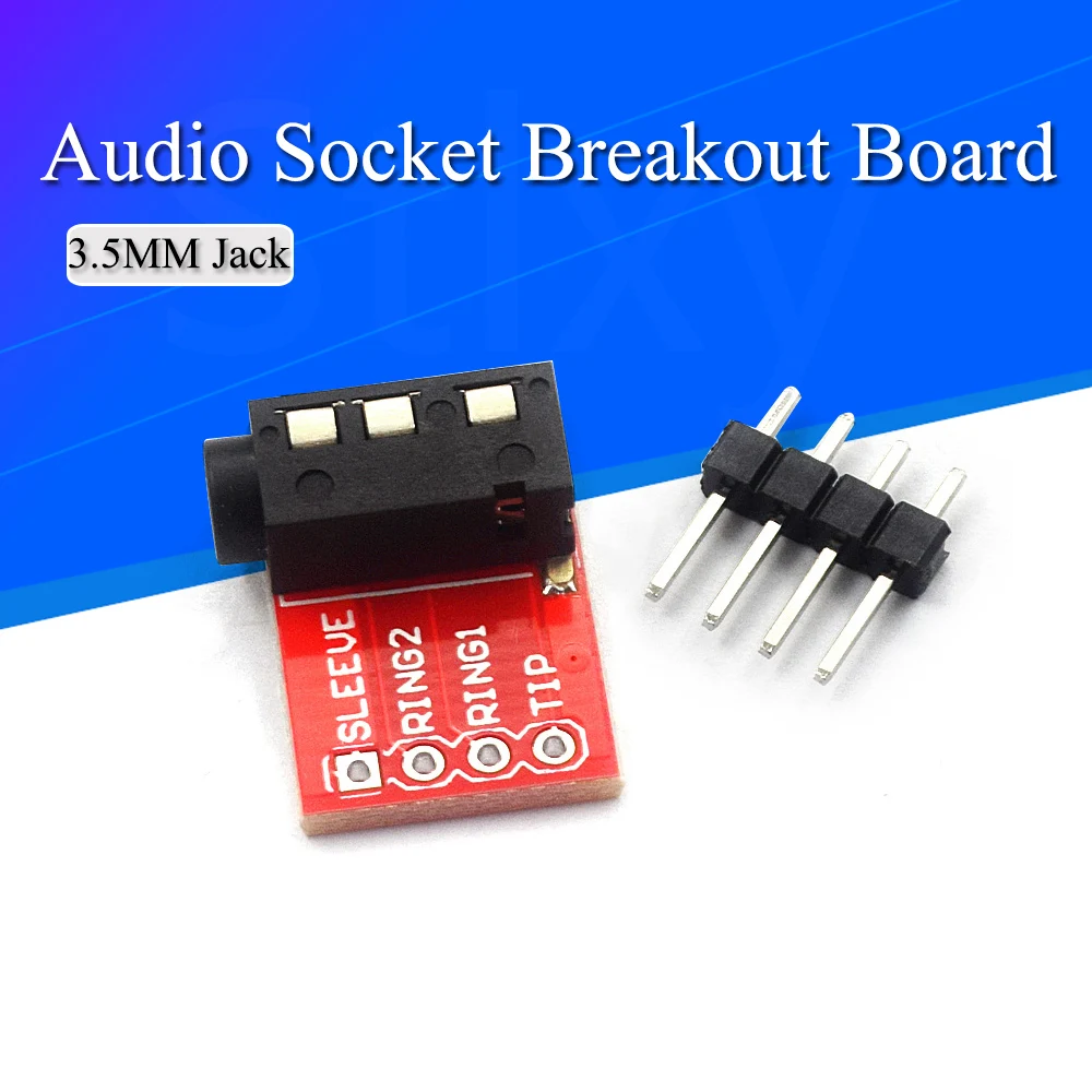 5Pcs 3.5mm Plug Jack Stereo Plastic + Metal TRRS Headset Audio Socket