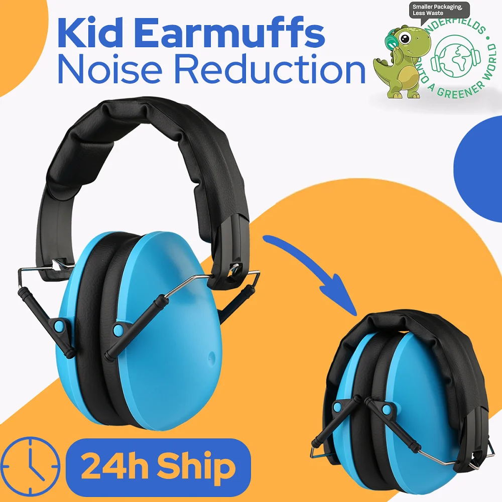 

Kids Ear Protection Earmuffs Safety Hearing Ear Muffs Noise Reduction Soundproof Headphones Children Protective for Toddler