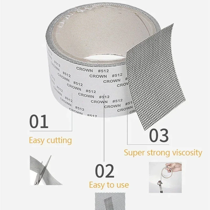 Self-Adhesive Insect Protection, Repair Tape, Robust Mesh Plaster For - View #5