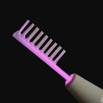 Applicatore di Ricambio per Elettrodo HF, Macchina Portatile ad Alta Frequenza per la Cura dei Capelli, Tubo al Neon in Vetro, Raggi Violetti per Prevenire la Caduta dei Capelli