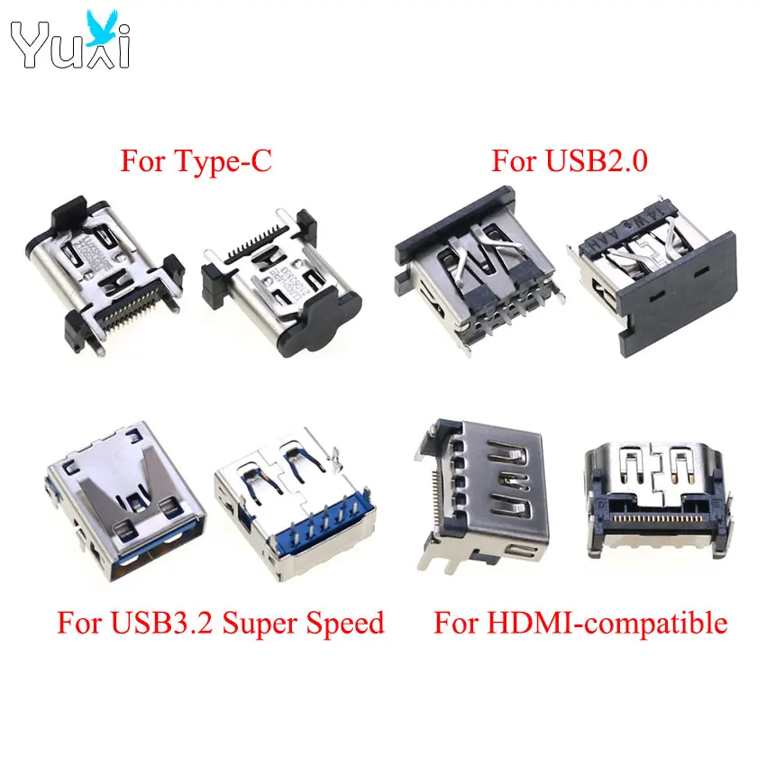 

YuXi 1 Piece For PS5 USB3.0 Super Speed Connector Type-C Port Socket HDMI-compatible Interface Earphone Jack Accessories