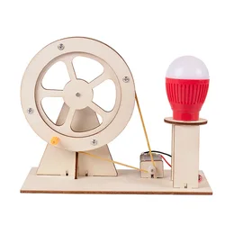 Fun DIY Hand Crank Generator Science Experiment Kit (1pcs)