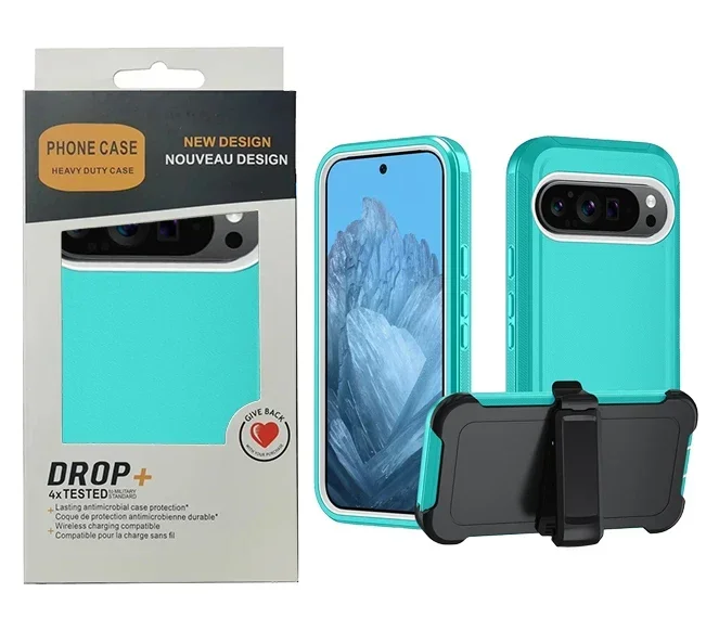 Durable 3-in-1 Rotating Belt Clip Armor Phone Case with Enhanced Shockproof Protection