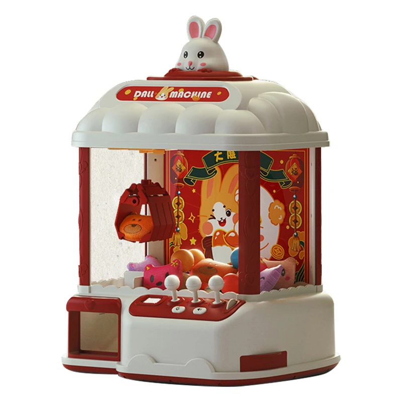 

Prize Claw Girl Small Household Clip Doll Game Coin Gashapon Machine New Year Gift