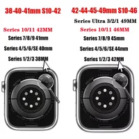 Bracelet en Silicone pour bracelet de montre Apple 46mm 44mm 45mm 40mm 41mm 42-38mm 49mm bracelet de sport iwatch série 11 10 9 8 7 6 5 SE Ultra3 6