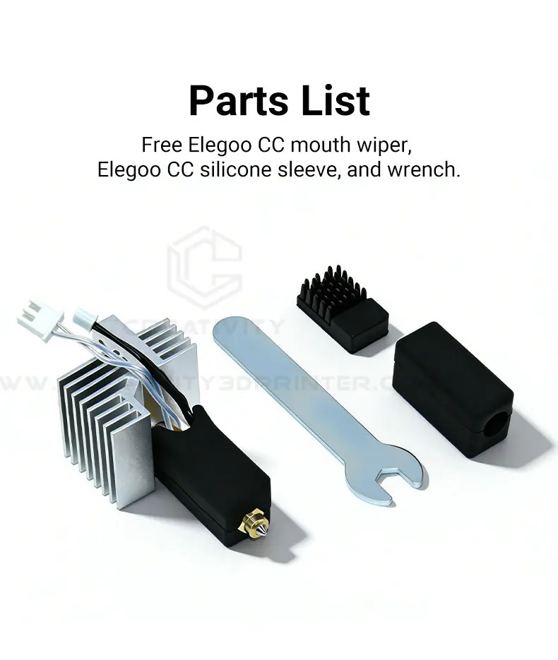 0,2/0,4/0,6/0,8mm Keramik Hotend für Elegoo Centauri Carbon Druckkopf Extruder Kit Hot End Stahl messing Düse 3D Drucker Teile – Detail 7