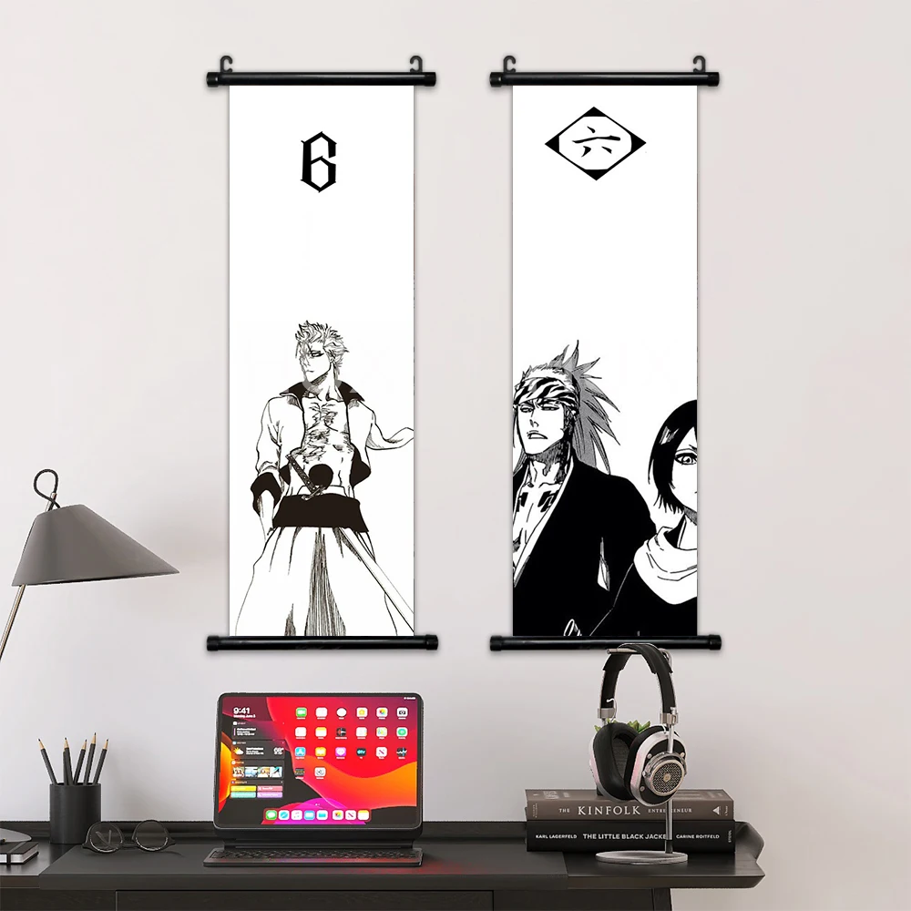Death Note Hanging Scroll Poster Kuchiki Rukia Canvas Custom Prints Pictures Decorative Painting Anime Characters Wall Art Mural