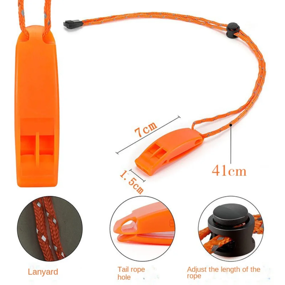 Description Picture 5 of itemOutdoor Survival Whistle Camping Hiking Rescue Emergency Whistle Diving Football Basketball Match Whistle Anti loss Clip