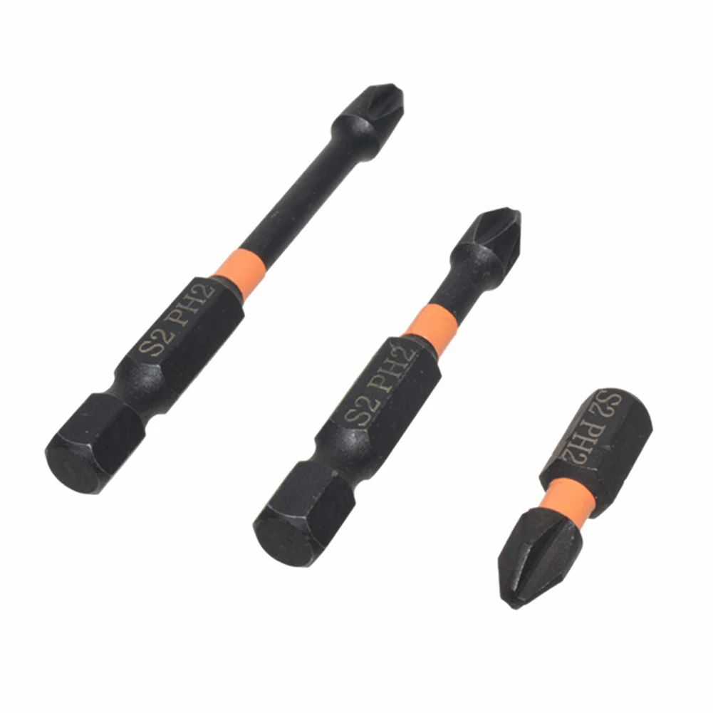 

5pcs 25 50 70 90 150mm PH2 Impact Screwdriver Bit 1/4 Inch Hex Shank Anti Slip Magnetic Alloy Steel Cross Screwdriver Bit