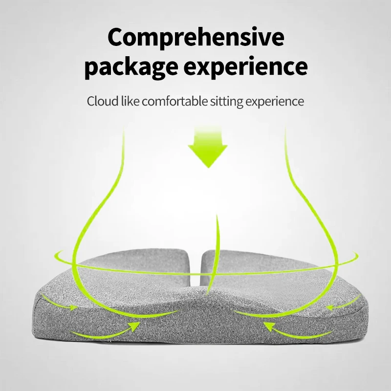 Tailbone Sciatica Back Pain Relief Comfort Office Chair Car Seat Cushion Non-Slip Orthopedic Memory Foam Coccyx Cushion