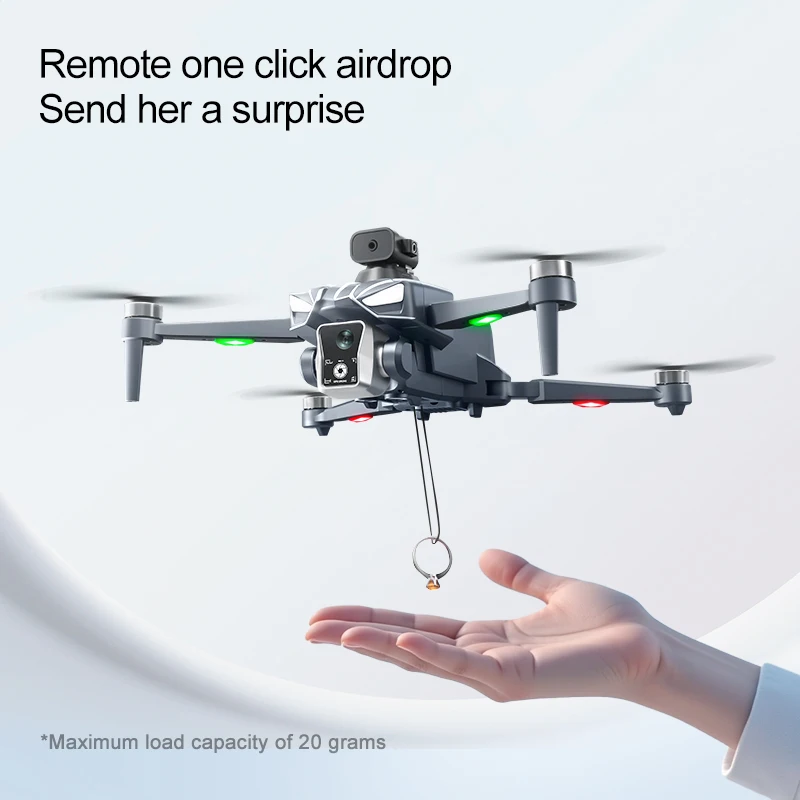 Drone GPS K18 MAX 8K avec écran 4.5" et largage aérien