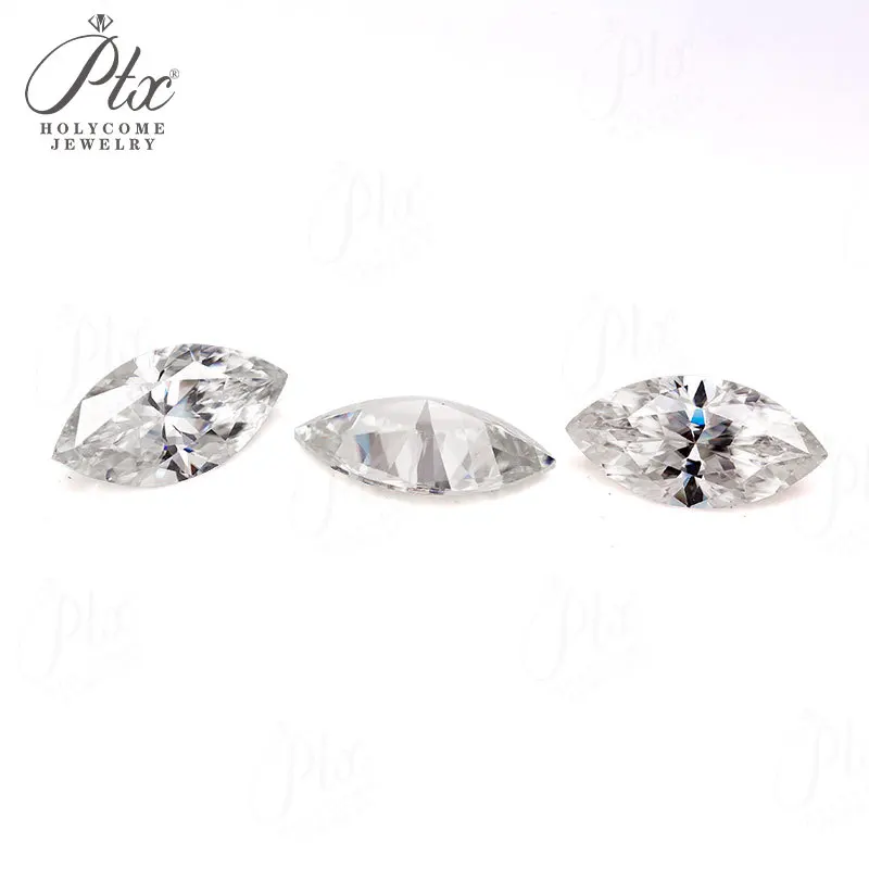 0,05-10CT Moissanit-Stein Marquise D Farbe VVS1 mit GRA-Zertifikat DIY Ring Halskette Ohrringe Hauptmaterialien Perlen Charms Top – Detail 18