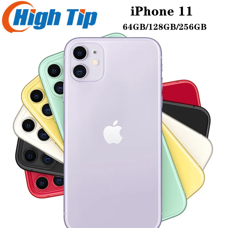 Apple iphone 11 Unlocked Original Used Cell phones 6.1" Liquid Retina Display 64/128/256GB LTE Mobile Phones Dual Camera A13