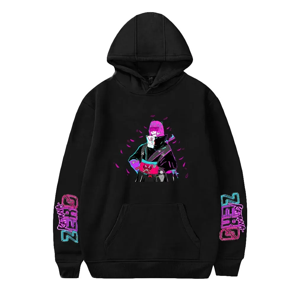 Katana Zero Hoodie Moletom Y2K Vintage Vaporwave Style Impress ã o Hoodie Jovens People Outono Com Capuz Men's Pullover 2024