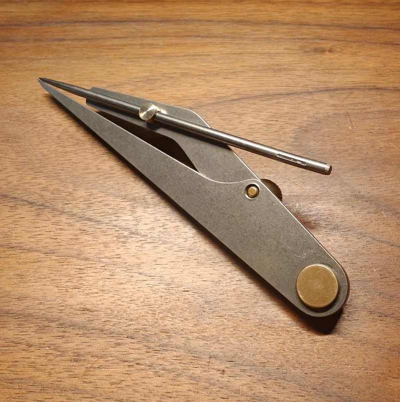 Leather Sewing Tools Nattools DIY Leather Pitch Gauge Professional LeatherCraft Silver Refill Pen Marking Tool Clearance Rules Lockable Spacing Gauge