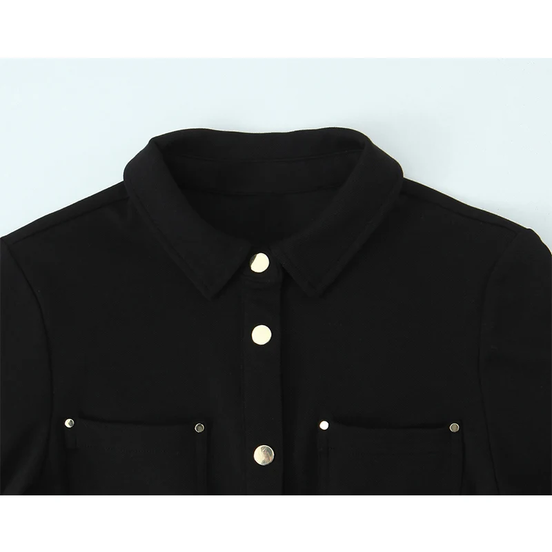 2025 New Women Fashion Dress Womens Slim Ruched Short Dresses Single-Breaste Chic Long Sleeve Mini Dresses Woman Autumn Dress ﻿