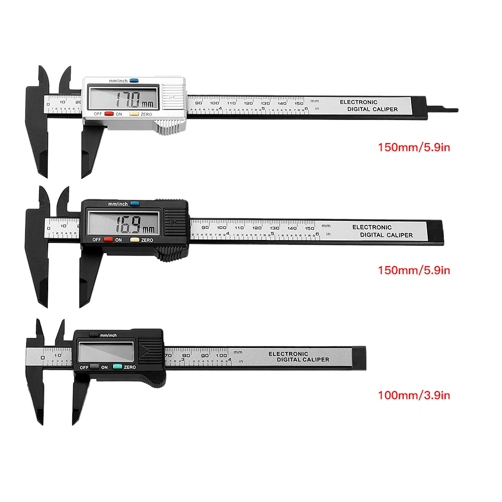 6 Inch Digital Caliper Electronic Vernier Caliper 100mm Calliper Micrometer Digital Ruler Measuring Tool 150mm 0.1mm digital caliper vernier caliper measuring calipers measuring caliper