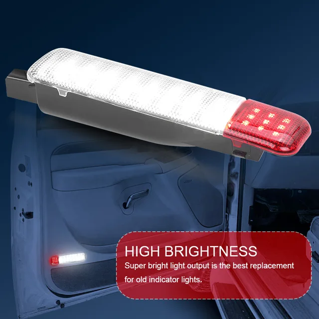 Pair LED Door Courtesy Light For Chevy Silverado Suburban Tahoe GMC Sierra Yukon