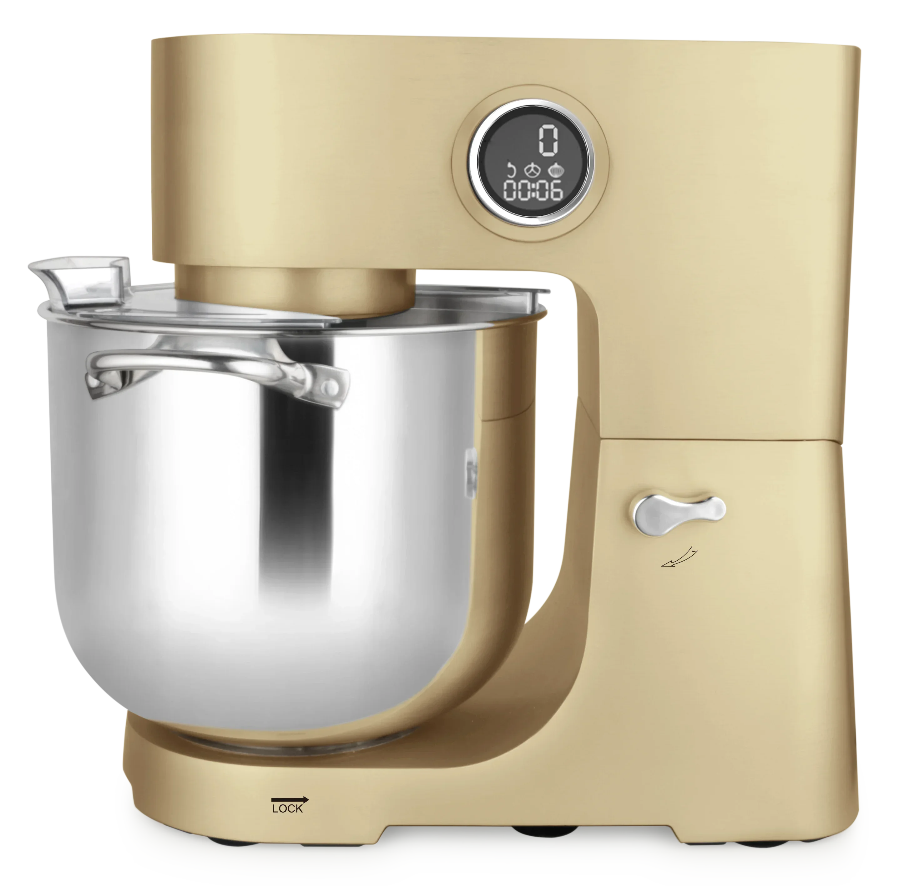 New 12 litre Metal Cast Large Capacity 2000w Powerful Stand Mixer for Baking Cake Dough Kneading