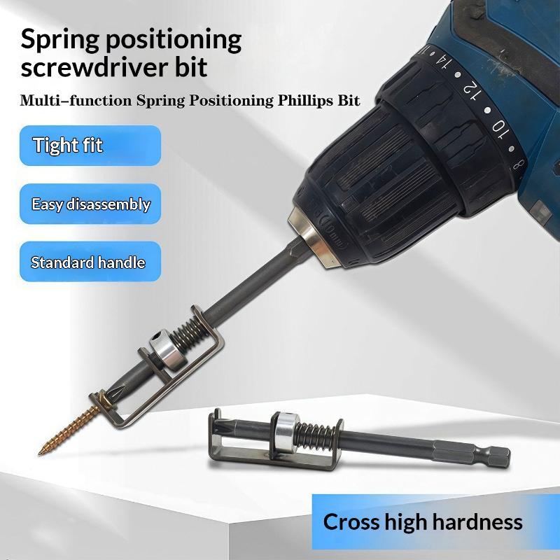Hot 1Pcs Electric Drills DIY Repair Tool 90mm Screw Holder Drill Bit Cross Anti-drop Screwdriver Bit Fixing Clamp