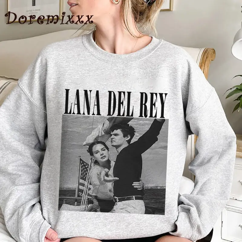 Lana Del Rey Ldr Sailing Tan Vintage Unisex Felpa Con Cappuccio Lust For Life Tour Album Musicale Uomo Donna Felpe Uomo Streetwear Pullover