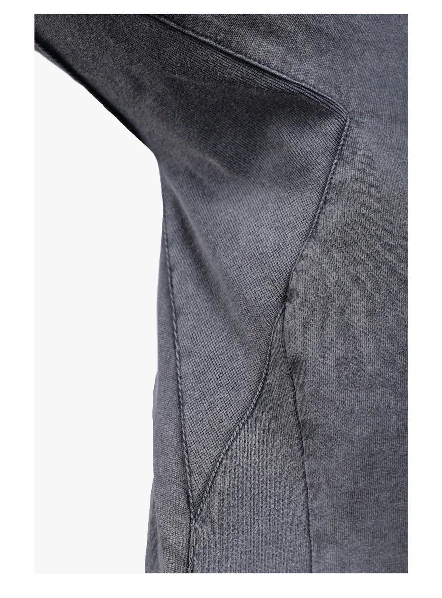 Reindee Lusion 21aw  Split hem base longsleeve shirt dyed cotton secured pocket techwear ninjawear