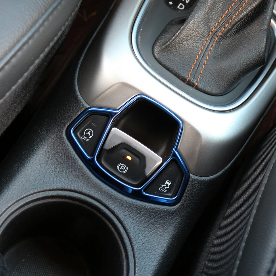 Set Adesivi Per Pannello Pulsanti Alzacristalli In ABS Cromato – Compatibile Con Jeep Renegade 2015-2023, Decorazione Interna Facile Da Installare