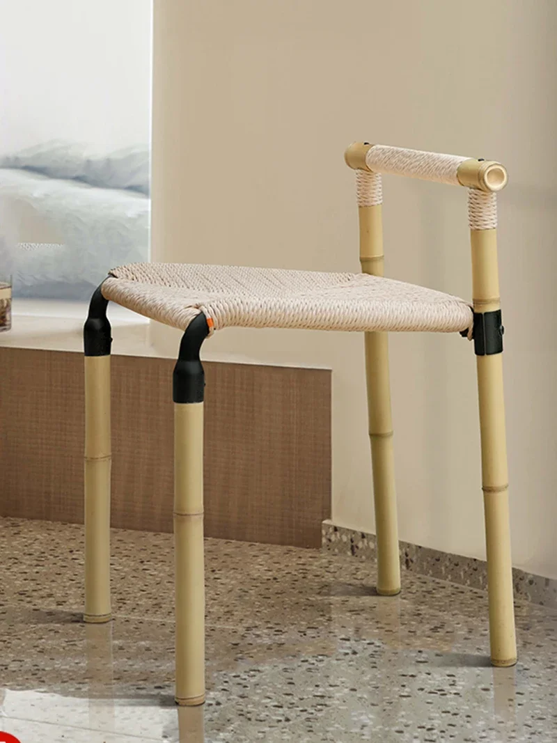 

Современный минималистичный дизайнерский обеденный стул, бамбуковый ротанговый стул для спальни, гостиной, ресторана, обеденный стул, элегантная мебель для салона Stuhl