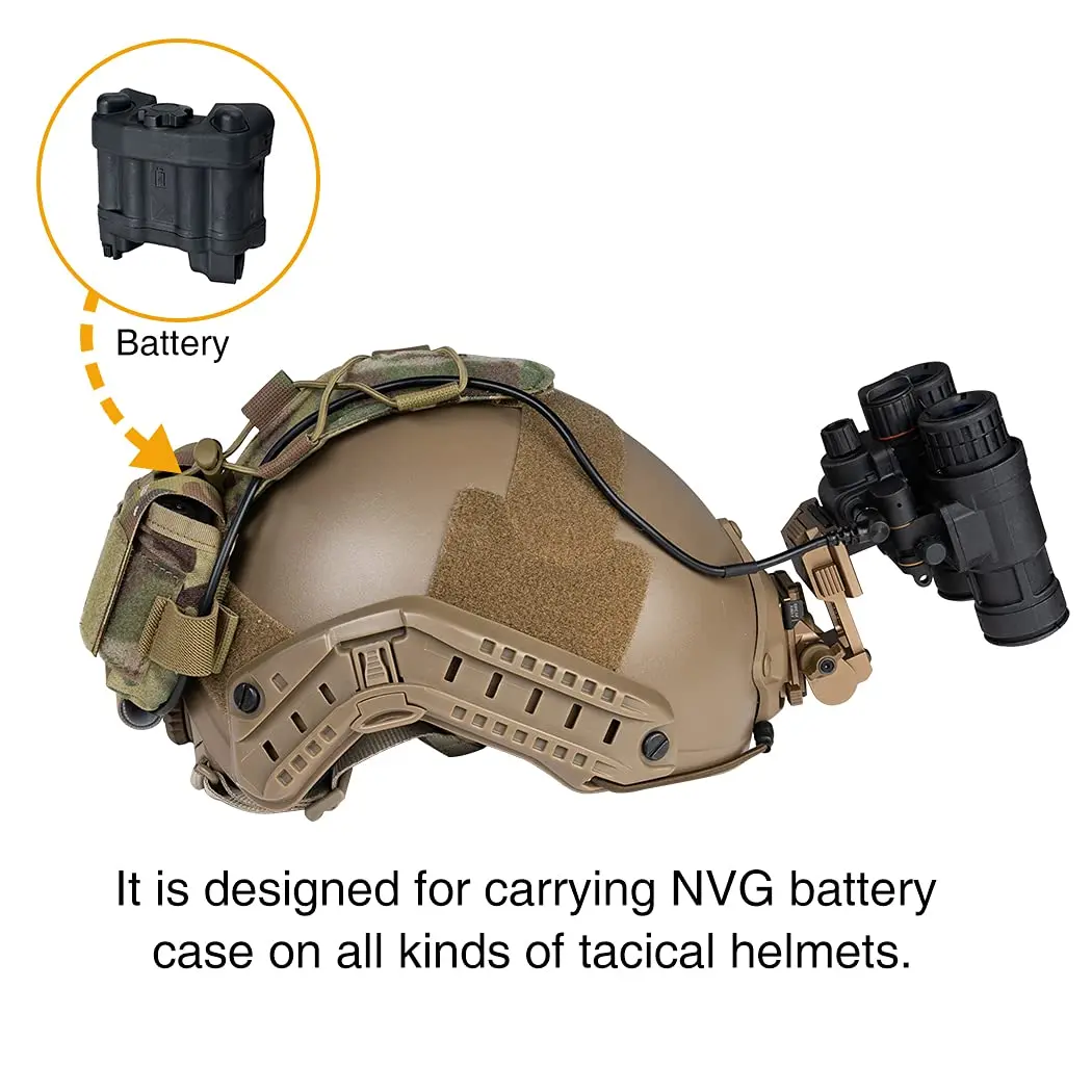 BOOIU Batterie Tasche Sport Helm MK2 Batterie Pack Helm Gegengewicht Pack CS Jagd Airsoft Taktische Helme Zubehör – Detail 28