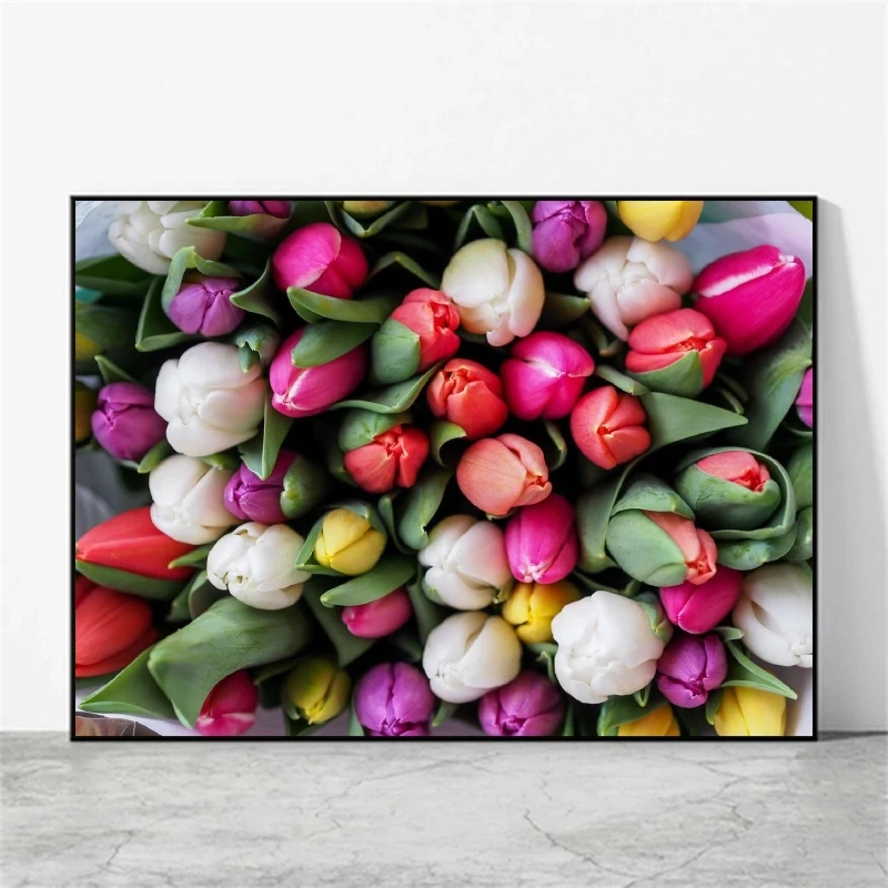 

Canvas Art Walls Painting Tulips Flowers Gifts Modular Prints Poster Toys Kid Action Figures Living Room