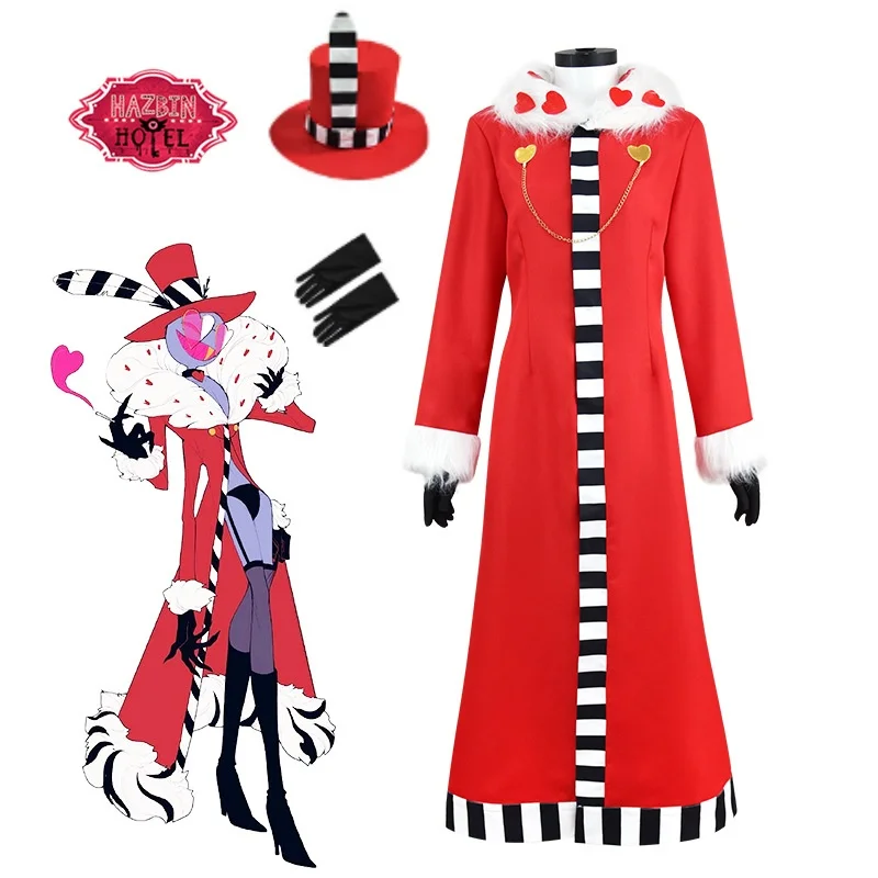 Costume Cosplay Adam – Hazbin Hotel, Completo Anime Per Halloween E Feste, Unisex, In Poliestere