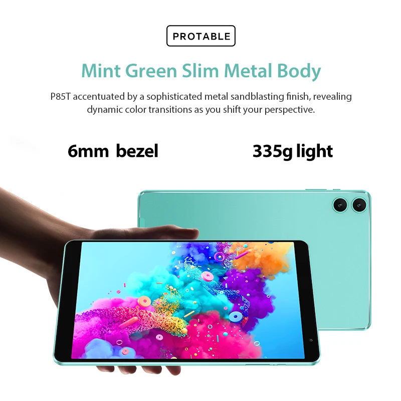 Teclast P85T Android 14 Tablet 8 Inch IPS 4+6GB RAM 64GB ROM A523 8-core Widevine L1 Wi-fi 6 Type-C 5000mAh Tablet PC Metal Body 5