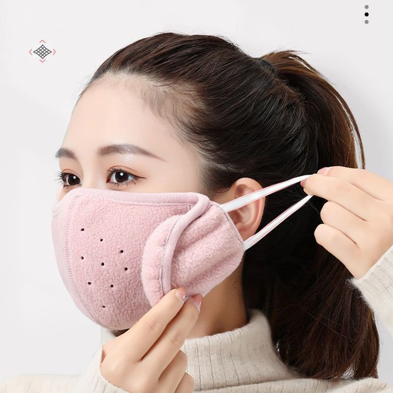 Thermal Half Face Cover Winter Skiing Cycling Sport Mask Earmuff Men Women Hunting Skateboard Reusable Ear Protection Masks