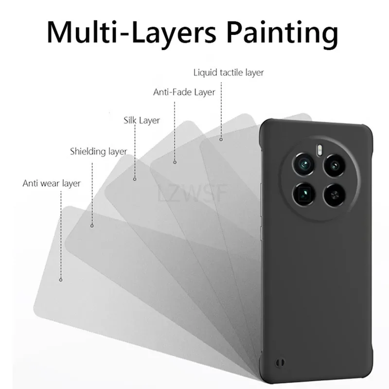 Frameless Slim Matte Hard Back Cover Case - Shockproof and Stylish