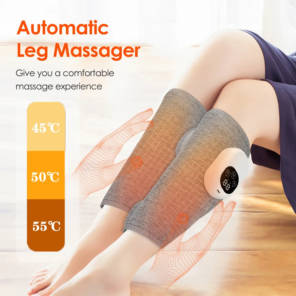 Eletric 360° Air Pressure Massager Wireless Leg Massage 4 Mode Airbag Compresst Relax Foot Calf Muscle Blood_voghion.com