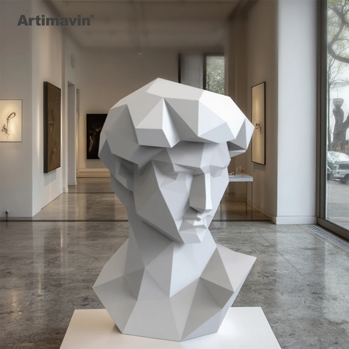 Michelangelo Statue 3d Creative Three-dimensional Origami Ornaments Paper Art Paper Sculpture Decoration Handmade Tide Play