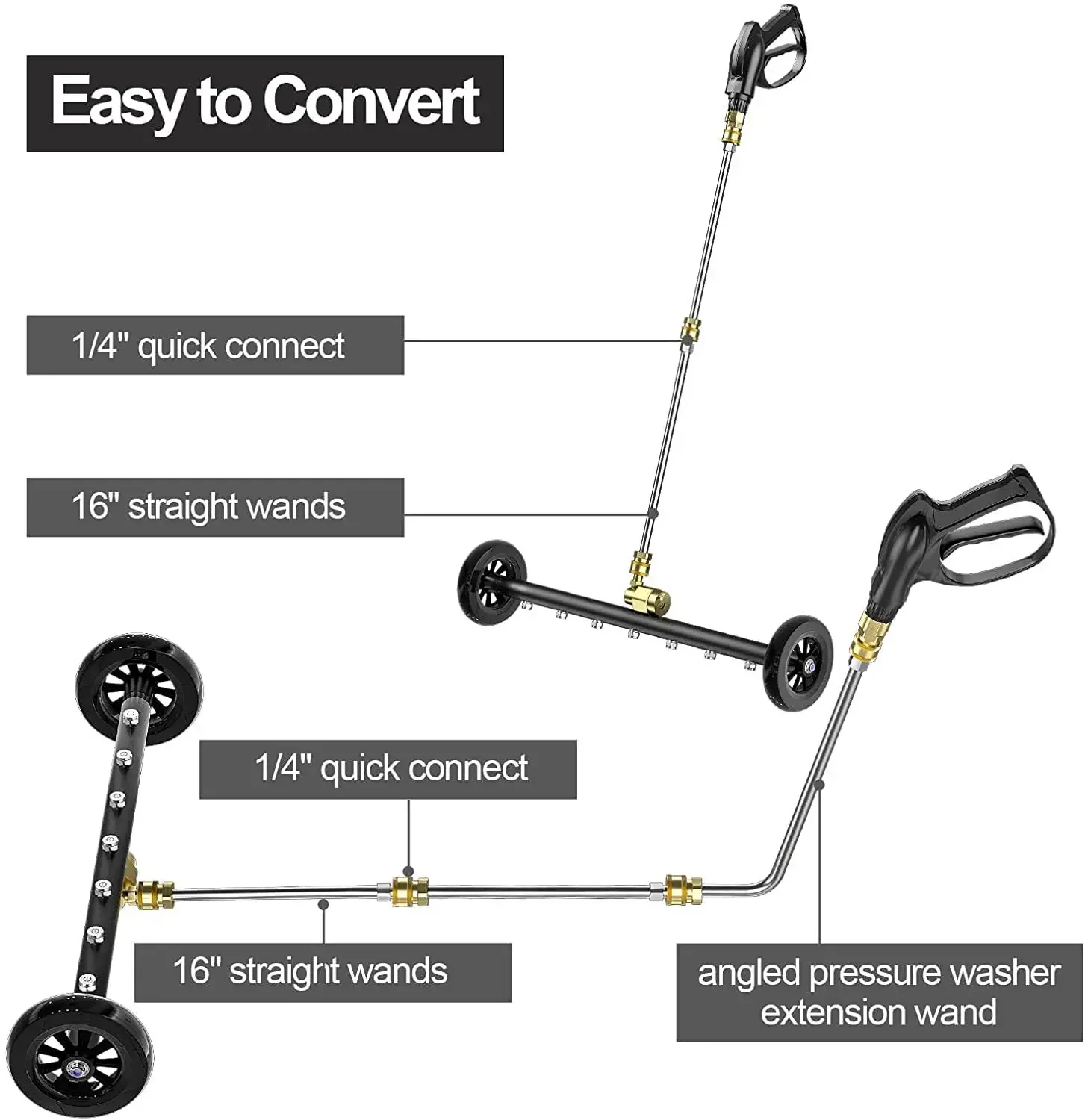 고압 청소 기계 물총 7 홀 노즐 도시 위생 세차 바닥 물 빗자루 4000psi