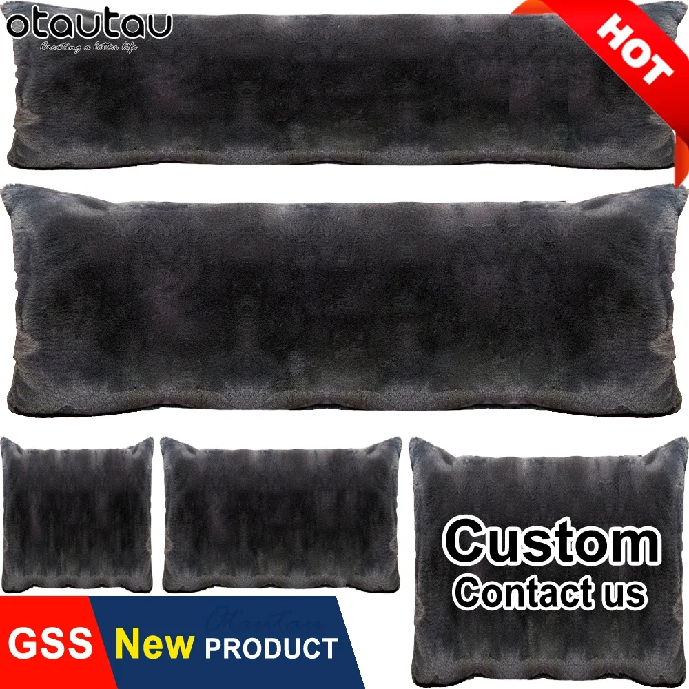 Throw Pillow Cover Pillow Case Pillow Covers Cushion Covers Cushion Cover OTAUTAU Soft Fluffy Plush Bed Long Pillow Case Home Decor Car Chair Sofa Body Back Seat Backrest