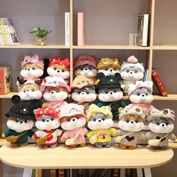Muñeca de perro de 30cm, muñeco de peluche suave de Anime, lindo, creativo, transformable, Shiba Inu, regalo de cumpleaños para niños