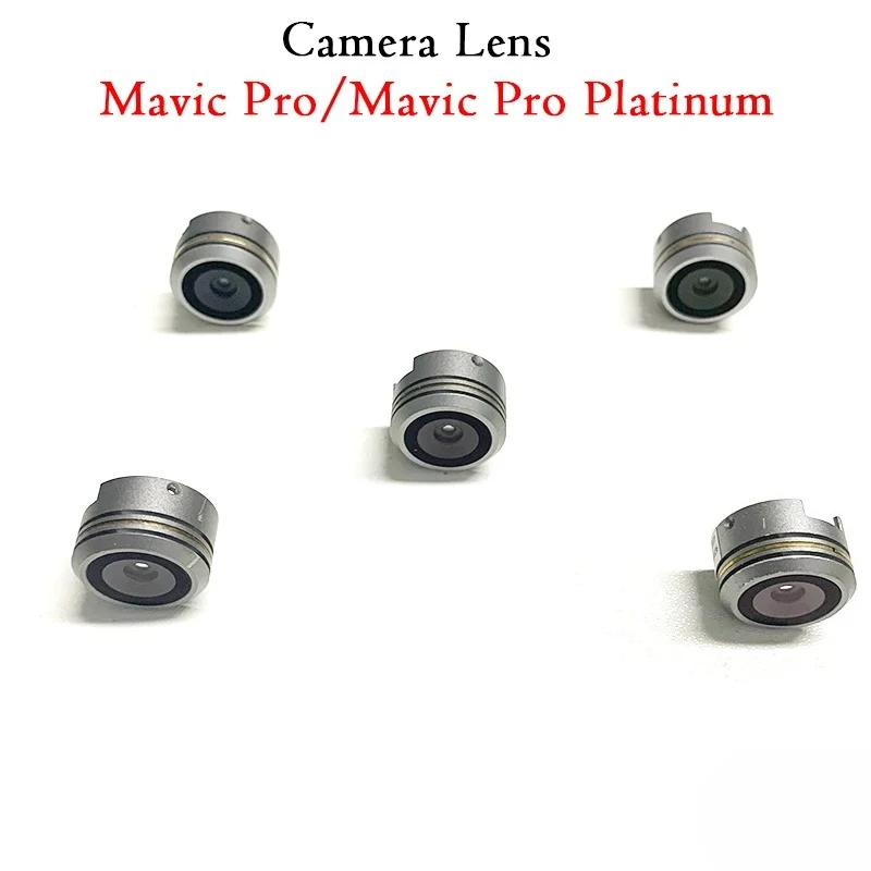 Vue éclatée de l'objectif d'appareil photo pour DJI Mavic Pro et Mavic Pro Platinum montrant les lentilles.
