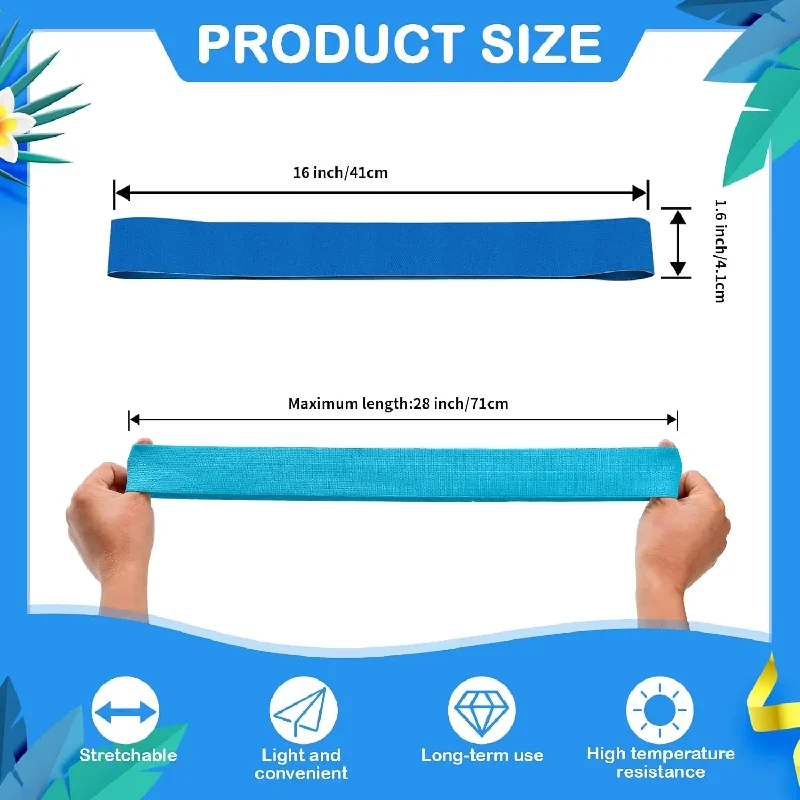 Kaket Fasce elastiche per sedia da spiaggia, 8 pezzi, porta asciugamani in gomma, elastici per sedie da piscina e crociera