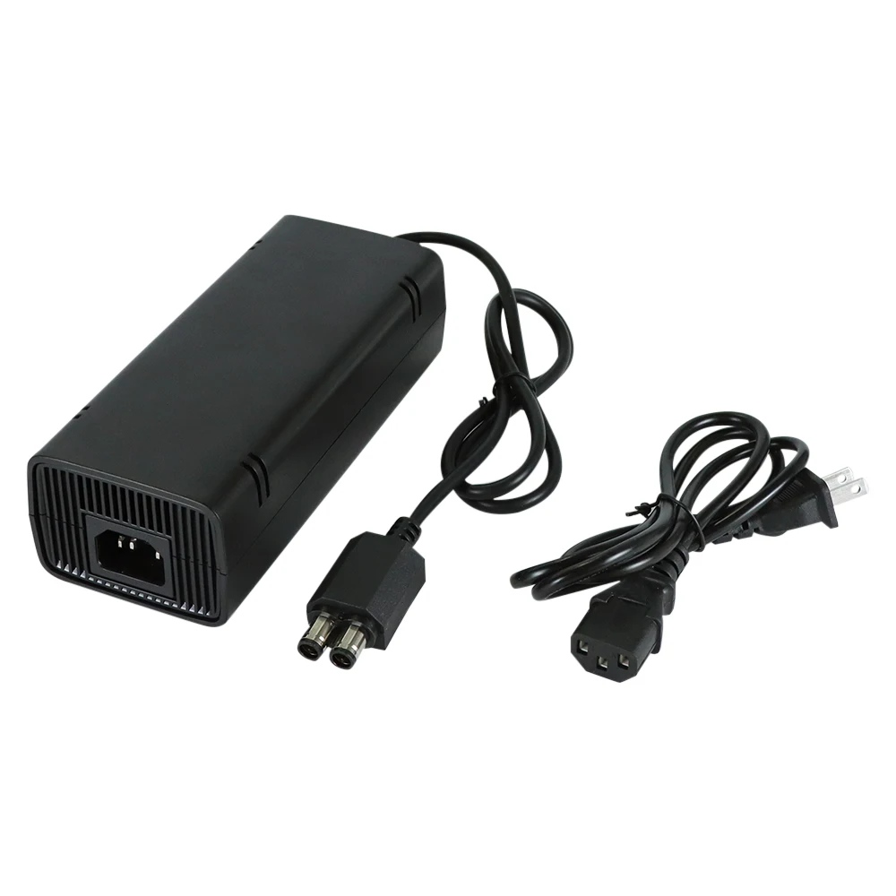 Power Supply Power Adapter Game Console Power Adapter 100~240V 135W AC Adapter Replacement Charger with Cable Auto Voltage Low Noise for Xbox 360 Slim Console